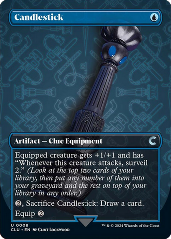 Magic | Candlestick (Borderless) [Ravnica: Clue Edition] | The Nerd Merchant