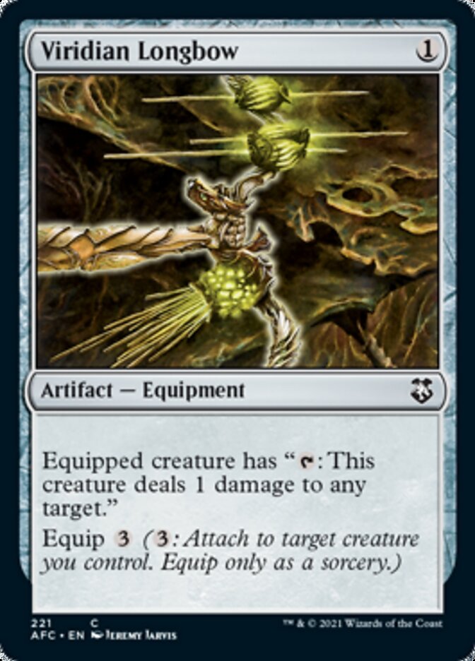 Magic | Viridian Longbow [Dungeons & Dragons: Adventures in the Forgotten Realms Commander] | The Nerd Merchant