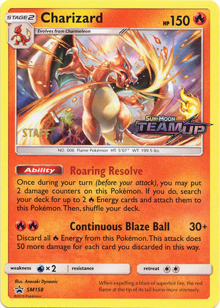 Pokemon | Charizard (SM158) (Staff) [Sun & Moon: Black Star Promos] | The Nerd Merchant