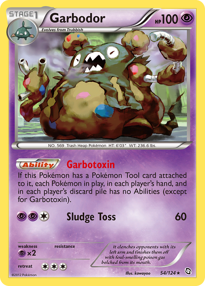 Pokemon | Garbodor (54/124) [Black & White: Dragons Exalted] | The Nerd Merchant