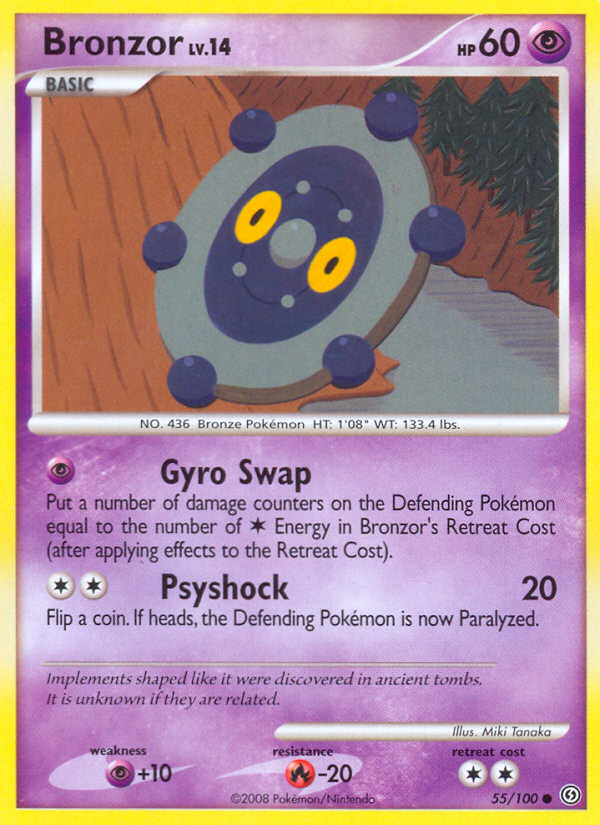Pokemon | Bronzor (55/100) [Diamond & Pearl: Stormfront] | The Nerd Merchant