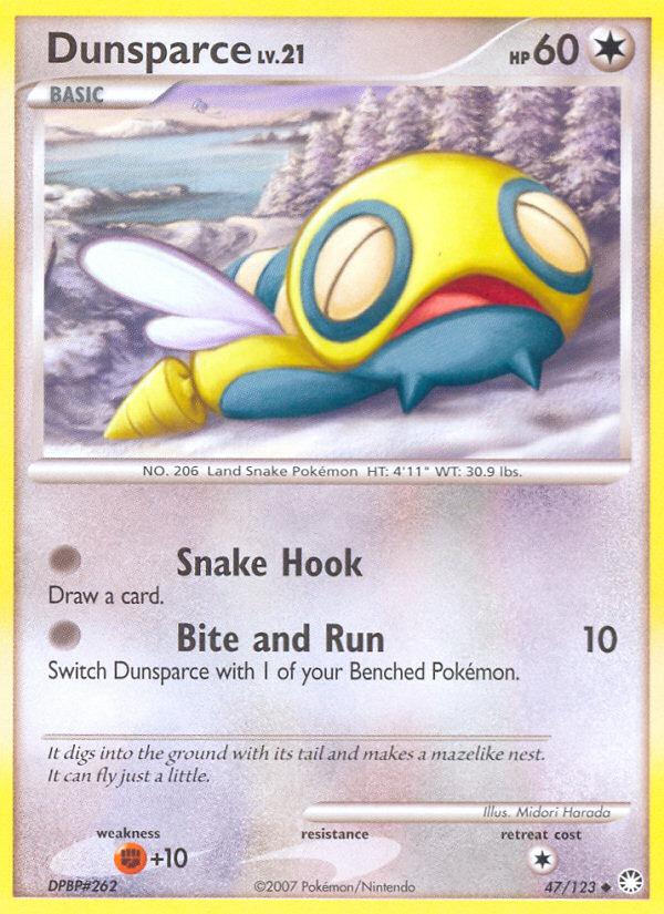 Pokemon | Dunsparce (47/123) [Diamond & Pearl: Mysterious Treasures] | The Nerd Merchant