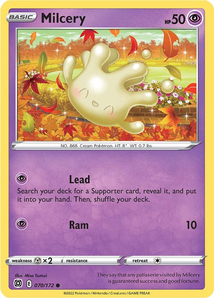 Pokemon | Milcery (070/172) [Sword & Shield: Brilliant Stars] | The Nerd Merchant