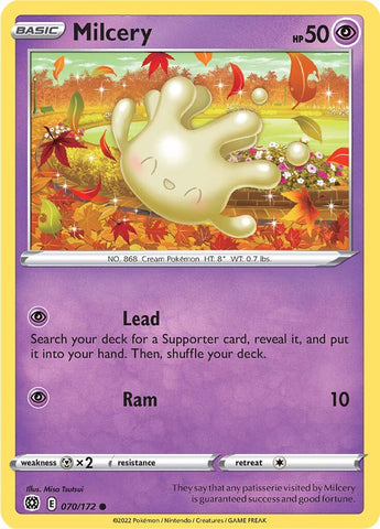 Pokemon | Milcery (070/172) [Sword & Shield: Brilliant Stars] | The Nerd Merchant