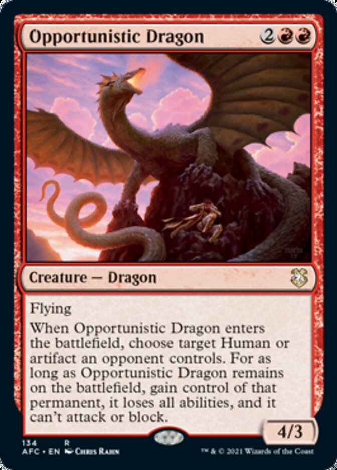 Magic | Opportunistic Dragon [Dungeons & Dragons: Adventures in the Forgotten Realms Commander] | The Nerd Merchant