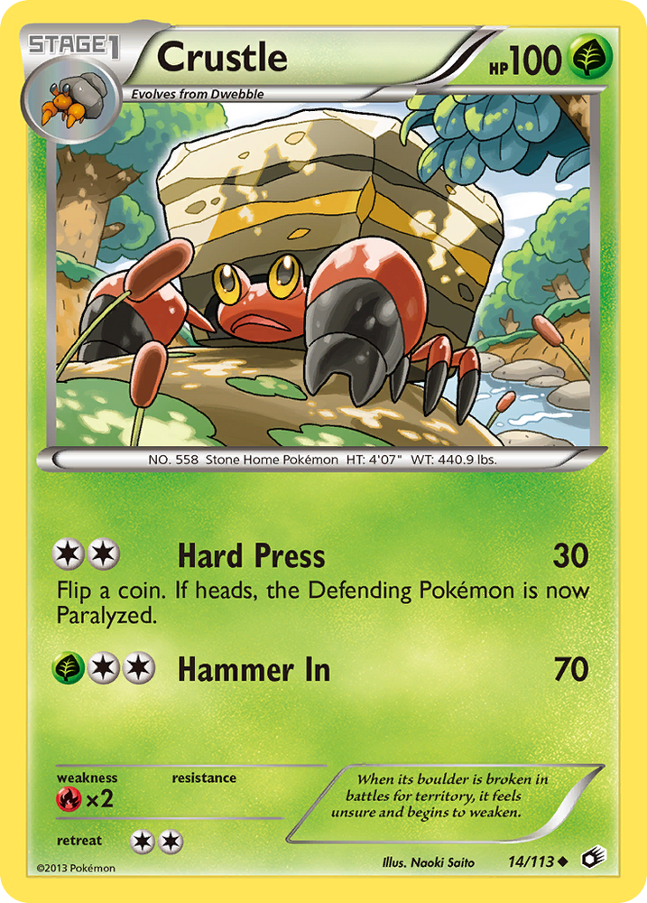 Pokemon | Crustle (14/113) [Black & White: Legendary Treasures] | The Nerd Merchant