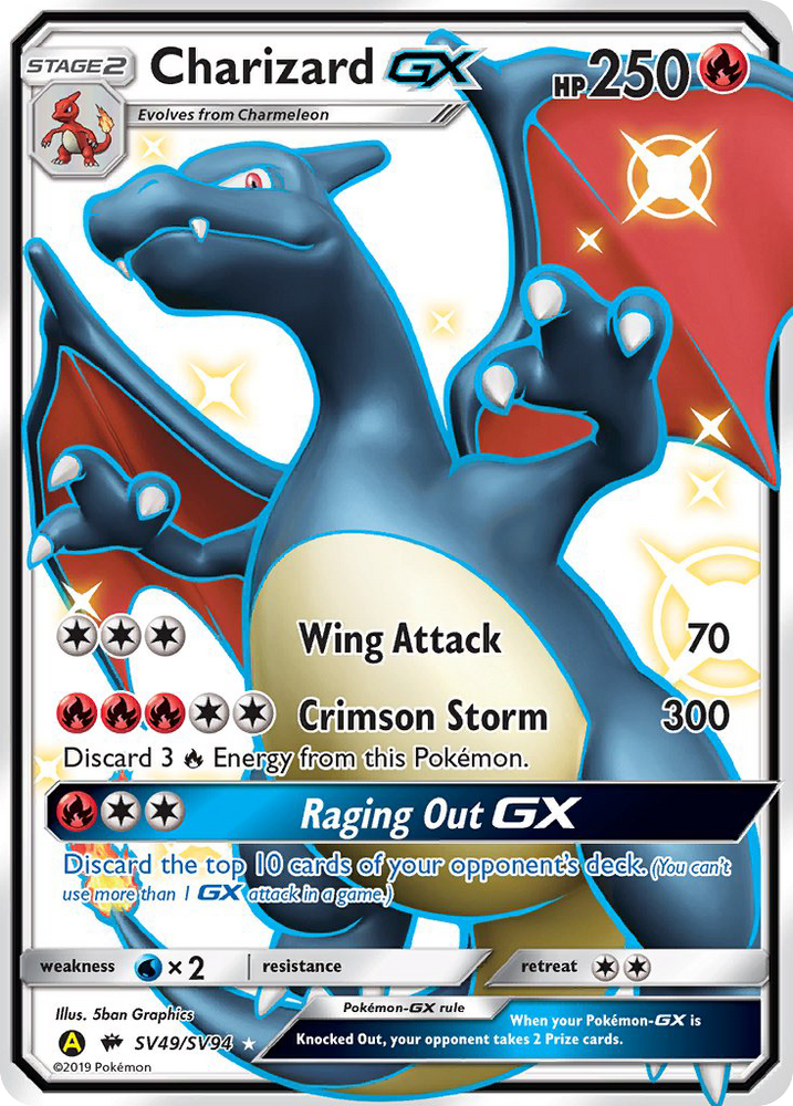 Pokemon | Charizard GX (SV49/SV94) [Sun & Moon: Hidden Fates - Shiny Vault] | The Nerd Merchant