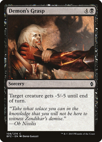 Magic | Demon's Grasp [Battle for Zendikar] | The Nerd Merchant