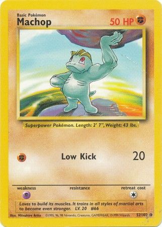 Pokemon | Machop (52/102) [Base Set Unlimited] | The Nerd Merchant