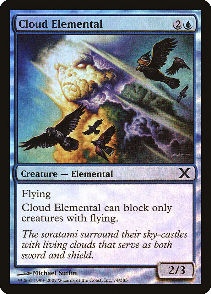 Magic | Cloud Elemental (Premium Foil) [Tenth Edition] | The Nerd Merchant