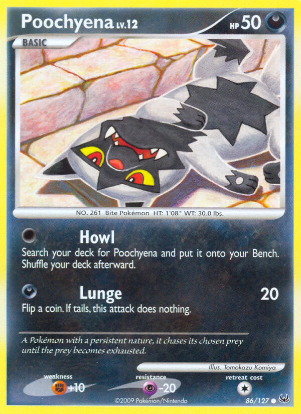 Pokemon | Poochyena (86/127) [Platinum: Base Set] | The Nerd Merchant