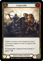 Flesh and Blood TCG | Unmovable (Blue) [U-WTR214] (Welcome to Rathe Unlimited)  Unlimited Normal | The Nerd Merchant