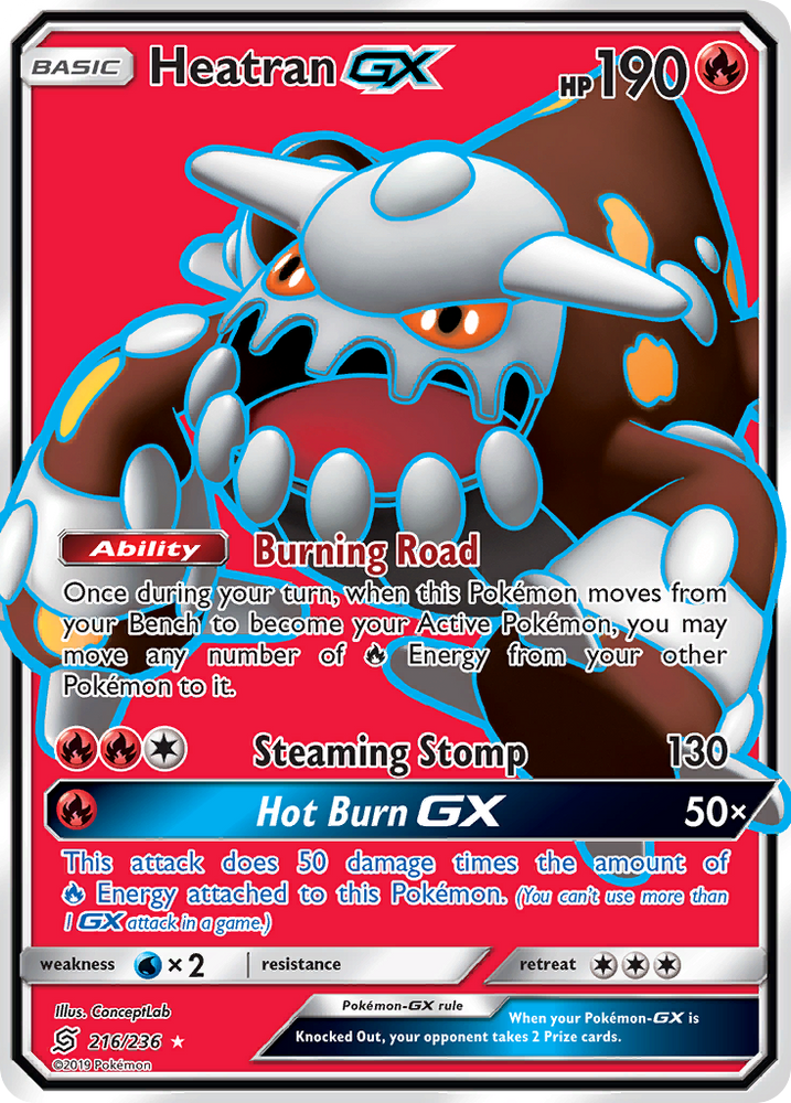 Pokemon | Heatran GX (216/236) [Sun & Moon: Unified Minds] | The Nerd Merchant