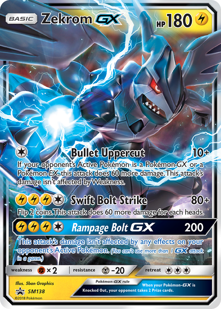 Pokemon | Zekrom GX (SM138) [Sun & Moon: Black Star Promos] | The Nerd Merchant