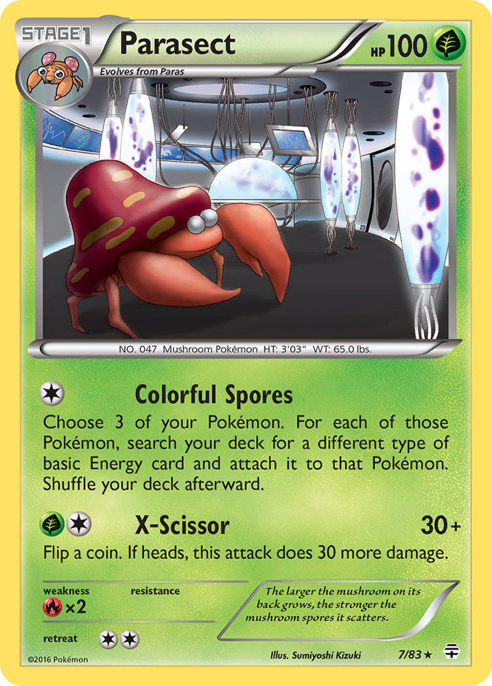 Pokemon | Parasect (7/83) [XY: Generations] | The Nerd Merchant