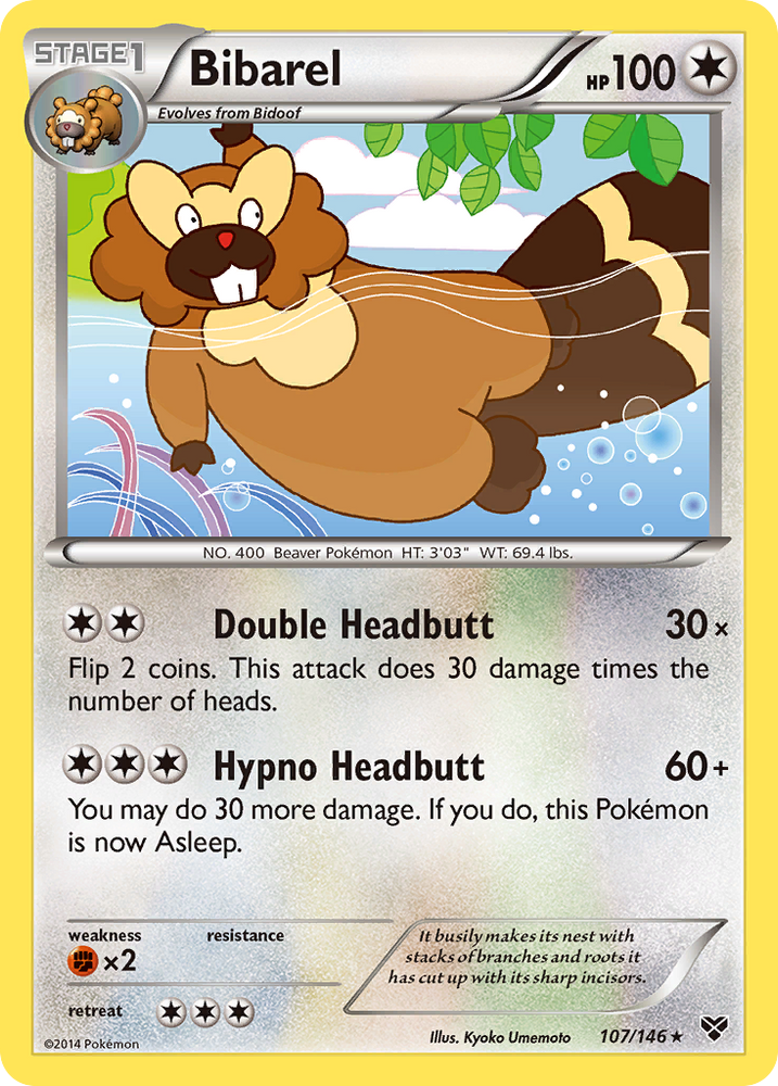 Pokemon | Bibarel (107/146) [XY: Base Set] | The Nerd Merchant