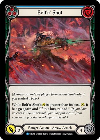 Flesh and Blood TCG | Bolt'n' Shot (Blue) [ELE218] (Tales of Aria)  1st Edition Normal | The Nerd Merchant