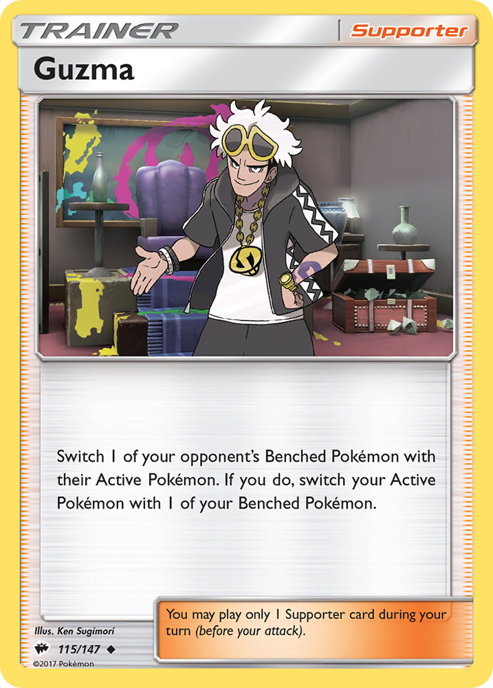 Pokemon | Guzma (115/147) [Sun & Moon: Burning Shadows] | The Nerd Merchant