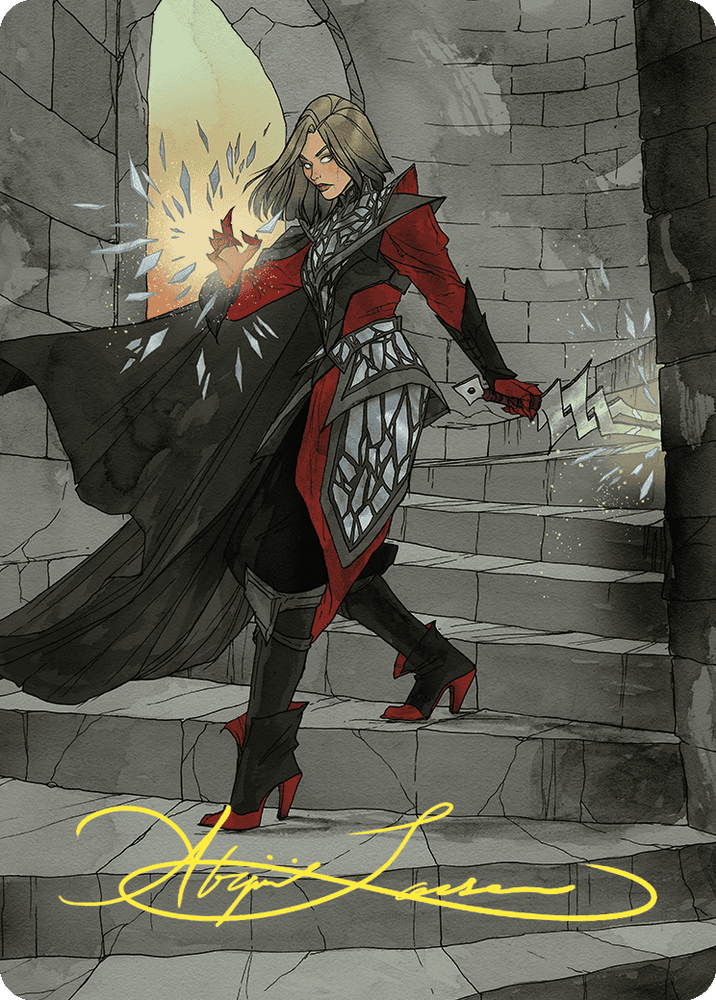 Magic | Rowan, Scion of War Art Card (59/81) (Gold-Stamped Signature) [Wilds of Eldraine Art Series] | The Nerd Merchant