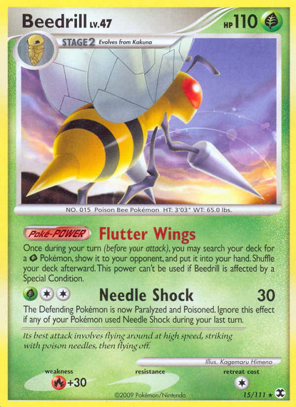 Pokemon | Beedrill (15/111) [Platinum: Rising Rivals] | The Nerd Merchant