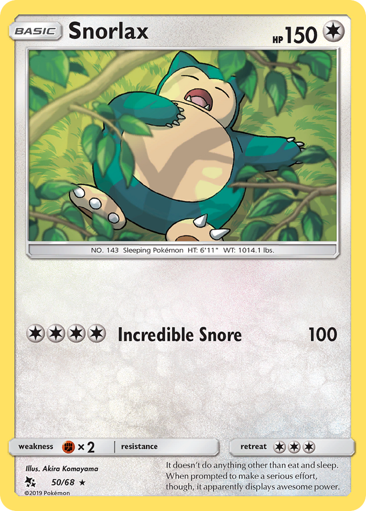 Pokemon | Snorlax (50/68) [Sun & Moon: Hidden Fates] | The Nerd Merchant