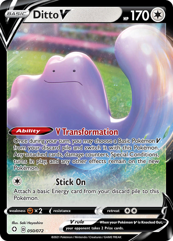Pokemon | Ditto V (050/072) [Sword & Shield: Shining Fates] | The Nerd Merchant