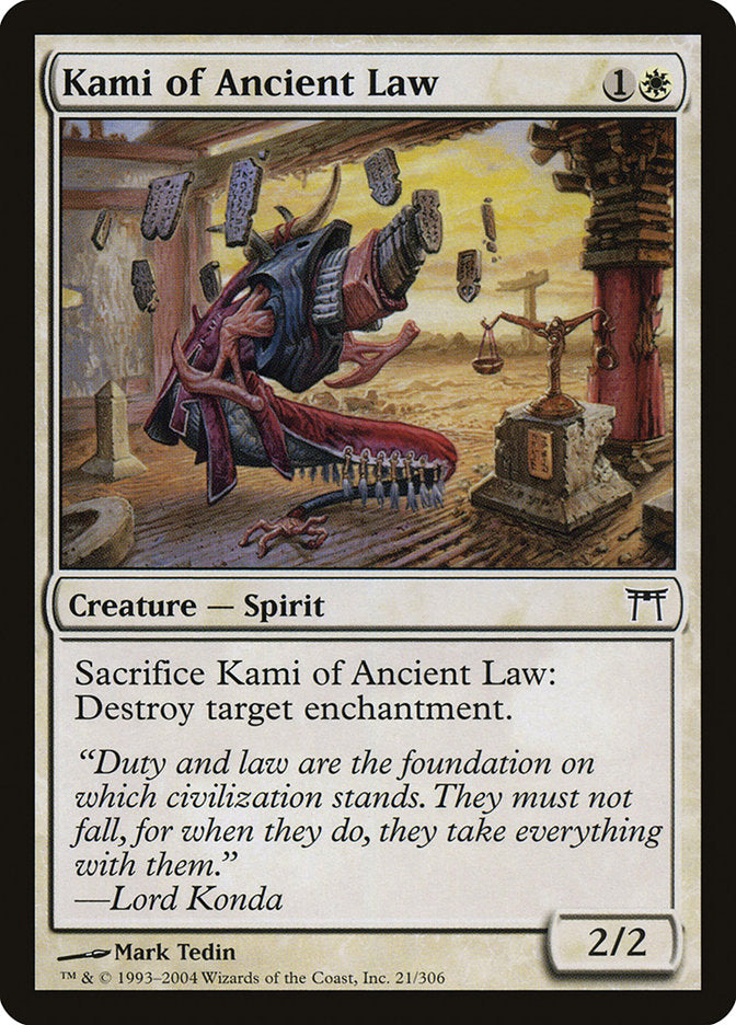 Magic | Kami of Ancient Law [Champions of Kamigawa] | The Nerd Merchant