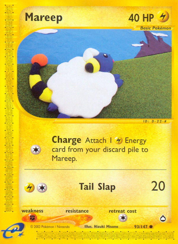 Pokemon | Mareep (93/147) [Aquapolis] | The Nerd Merchant