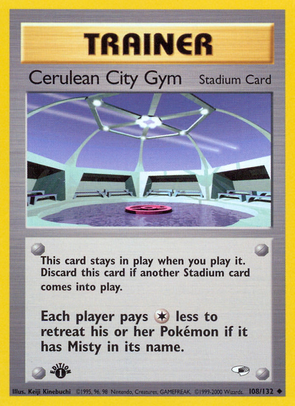 Pokemon | Cerulean City Gym (108/132) [Gym Heroes 1st Edition] | The Nerd Mechant
