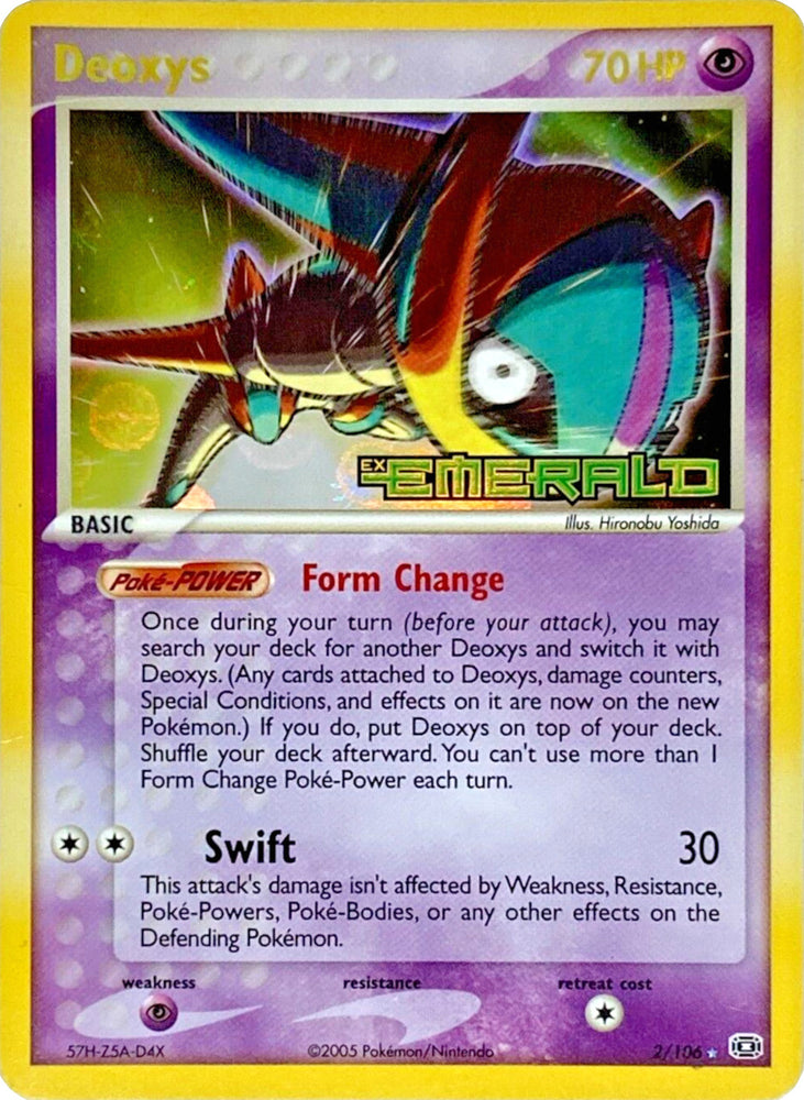 Pokemon | Deoxys (2/106) (Stamped) [EX: Emerald] | The Nerd Merchant