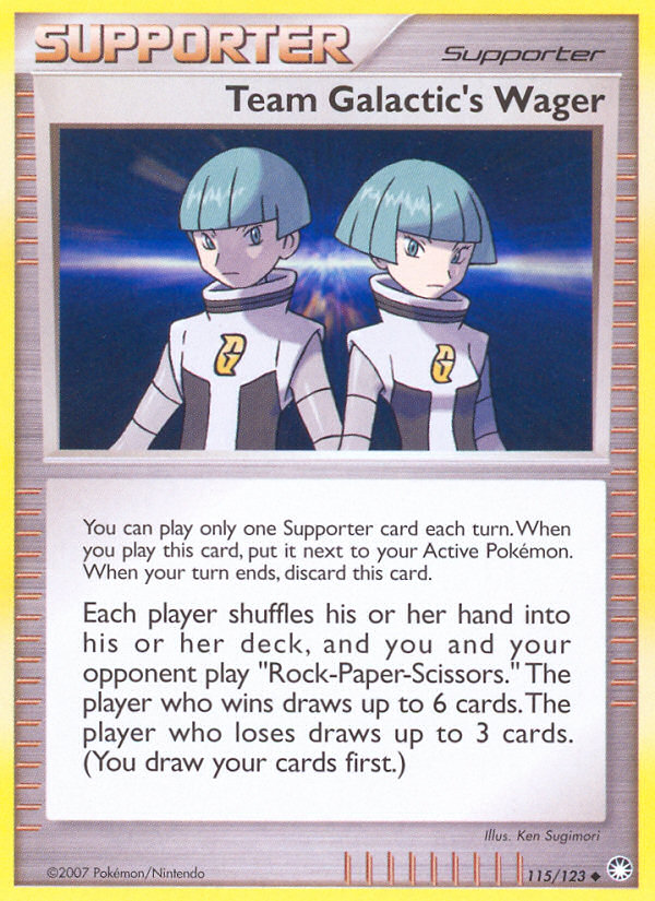 Pokemon | Team Galactic's Wager (115/123) [Diamond & Pearl: Mysterious Treasures] | The Nerd Merchant