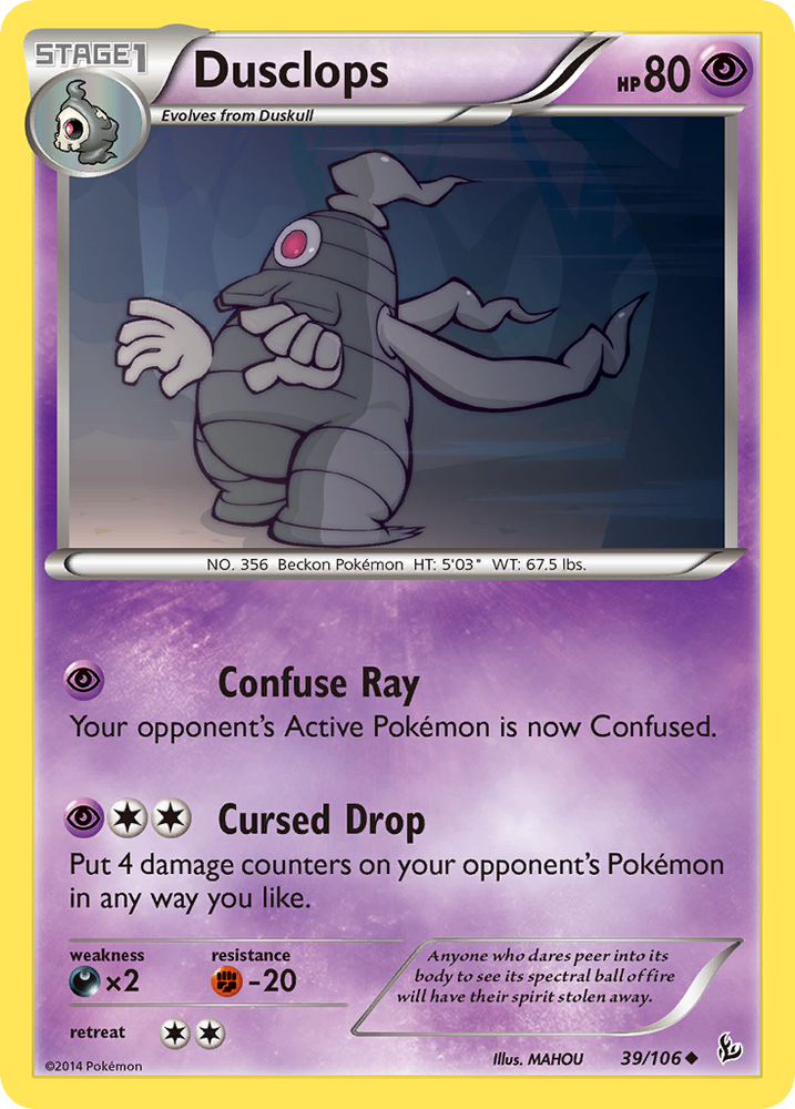 Pokemon | Dusclops (39/106) [XY: Flashfire] | The Nerd Merchant