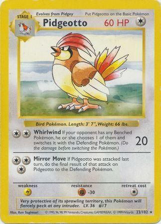 Pokemon | Pidgeotto (22/102) [Base Set Shadowless Unlimited] | The Nerd Merchant