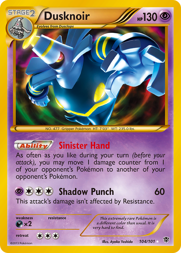 Pokemon | Dusknoir (104/101) [Black & White: Plasma Blast] | The Nerd Merchant