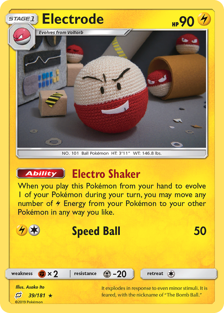 Pokemon | Electrode (39/181) [Sun & Moon: Team Up] | The Nerd Merchant
