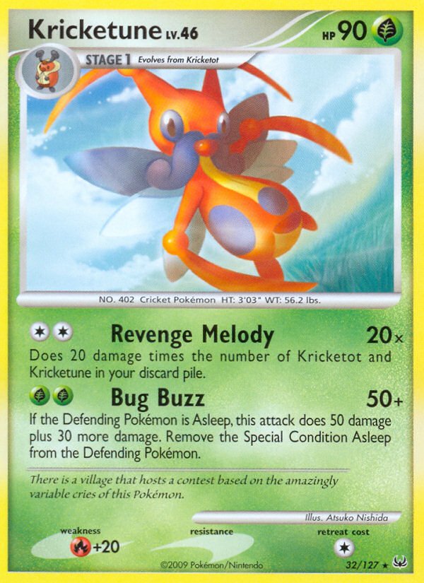 Pokemon | Kricketune (32/127) [Platinum: Base Set] | The Nerd Merchant