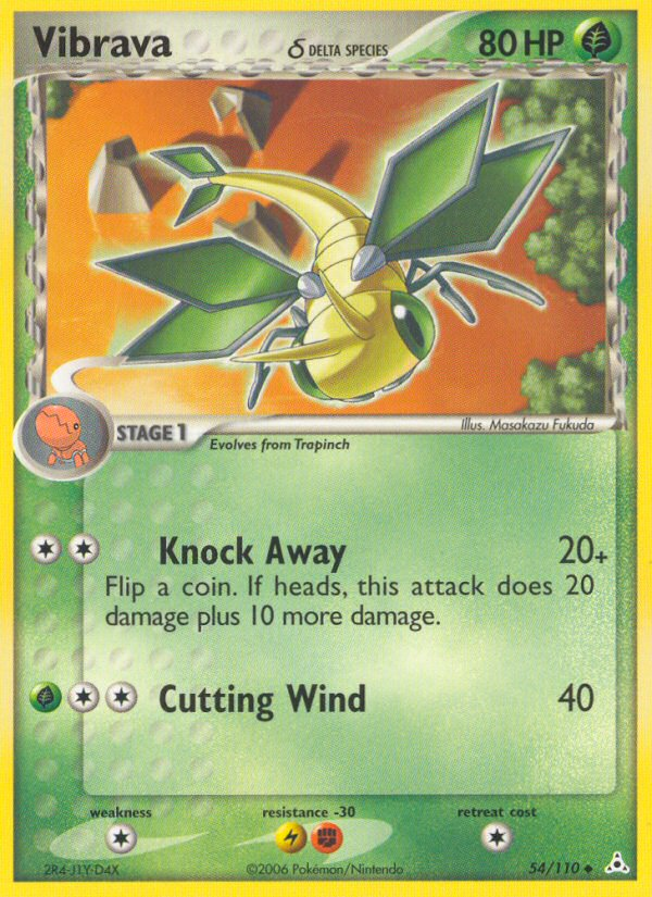 Pokemon | Vibrava (54/110) (Delta Species) [EX: Holon Phantoms] | The Nerd Merchant