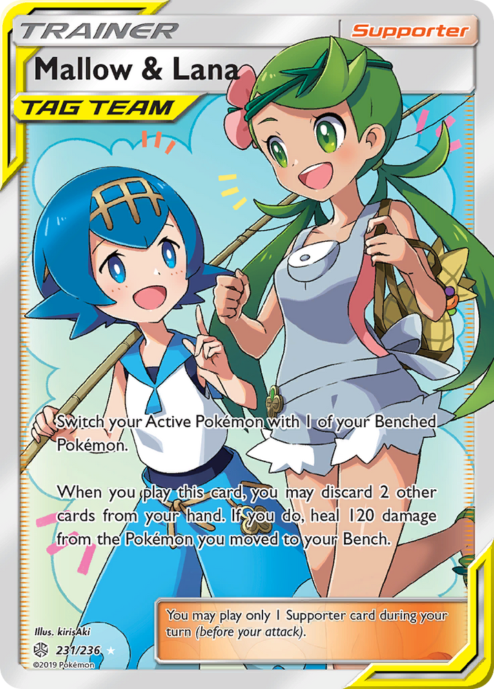 Pokemon| Mallow & Lana (231/236) [Sun & Moon: Cosmic Eclipse] | The Nerd Merchant