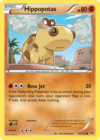 Pokemon | Hippopotas (83/162) [XY: BREAKthrough] | The Nerd Merchant