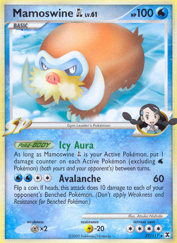 Pokemon | Mamoswine GL (27/111) [Platinum: Rising Rivals] | The Nerd Merchant