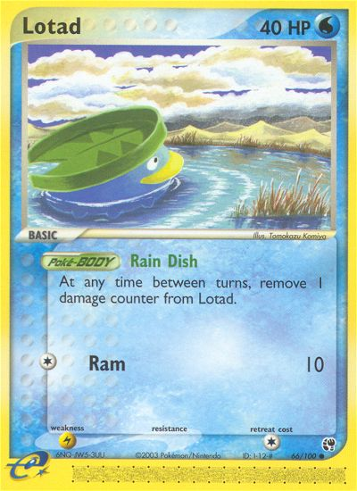 Pokemon | Lotad (66/100) [EX: Sandstorm] | The Nerd Merchant