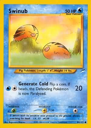 Pokemon | Swinub (84/105) [Neo Destiny Unlimited] | The Nerd Merchant