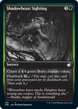 Magic | Shadowbeast Sighting [Innistrad: Double Feature] | The Nerd Merchant