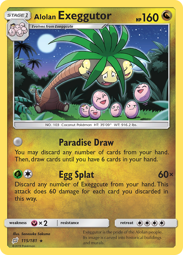 Pokemon | Alolan Exeggutor (115/181) [Sun & Moon: Team Up] | The Nerd Merchant