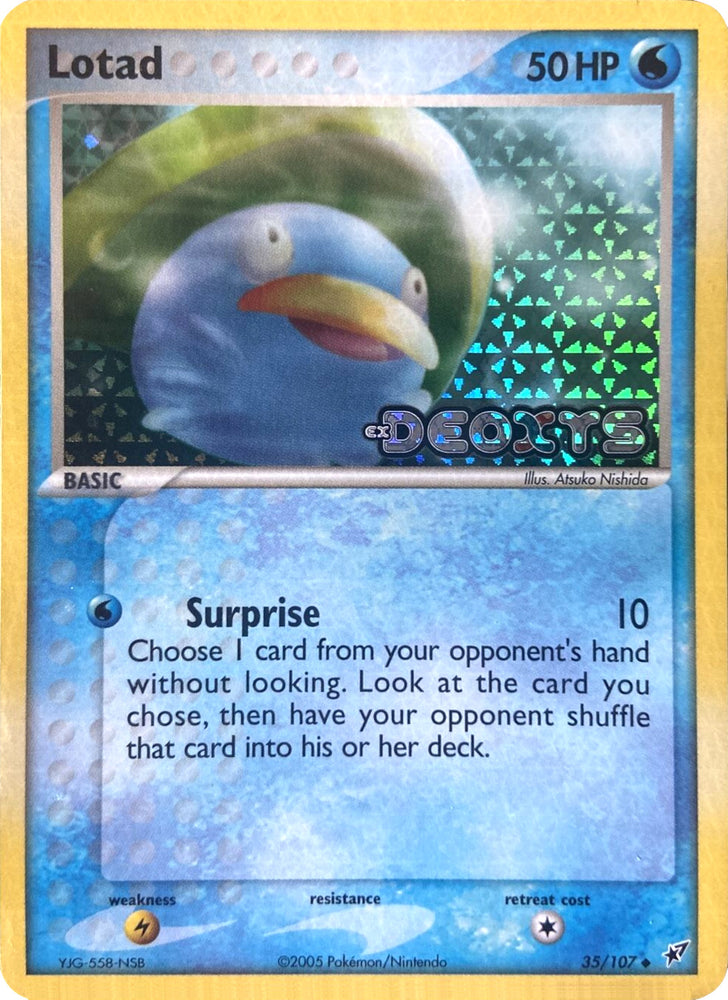 Pokemon | Lotad (35/107) (Stamped) [EX: Deoxys] | The Nerd Merchant