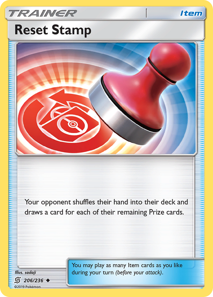 Pokemon | Reset Stamp (206/236) [Sun & Moon: Unified Minds] | The Nerd Merchant