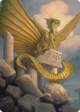 Magic | Ancient Gold Dragon Art Card (05) [Commander Legends: Battle for Baldur's Gate Art Series] | The Nerd Merchant