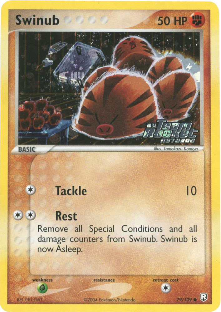 Pokemon | Swinub (79/109) (Stamped) [EX: Team Rocket Returns] | The Nerd Merchant