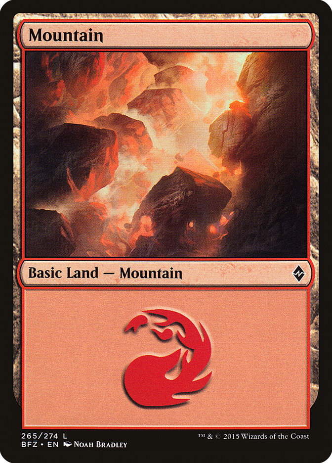 Magic | Mountain (265) [Battle for Zendikar] | The Nerd Merchant