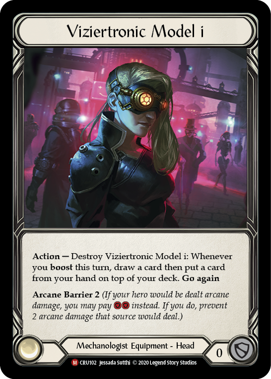 Flesh and Blood TCG | Viziertronic Model i [CRU102] (Crucible of War)  1st Edition Normal | The Nerd Merchant